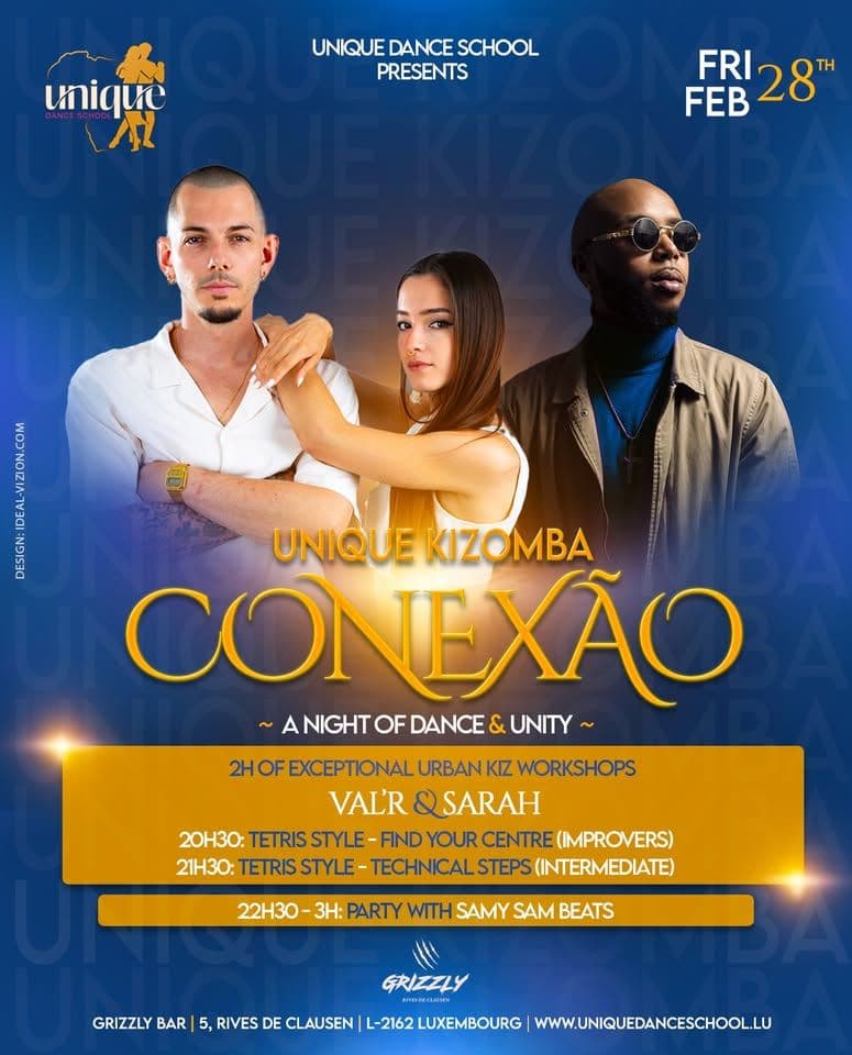 "Unique Kizomba Conexão" | 2-часовой семинар UrbanKiz в стиле тетрис с Val'R & Sarah (Париж), Samy Sam Beats