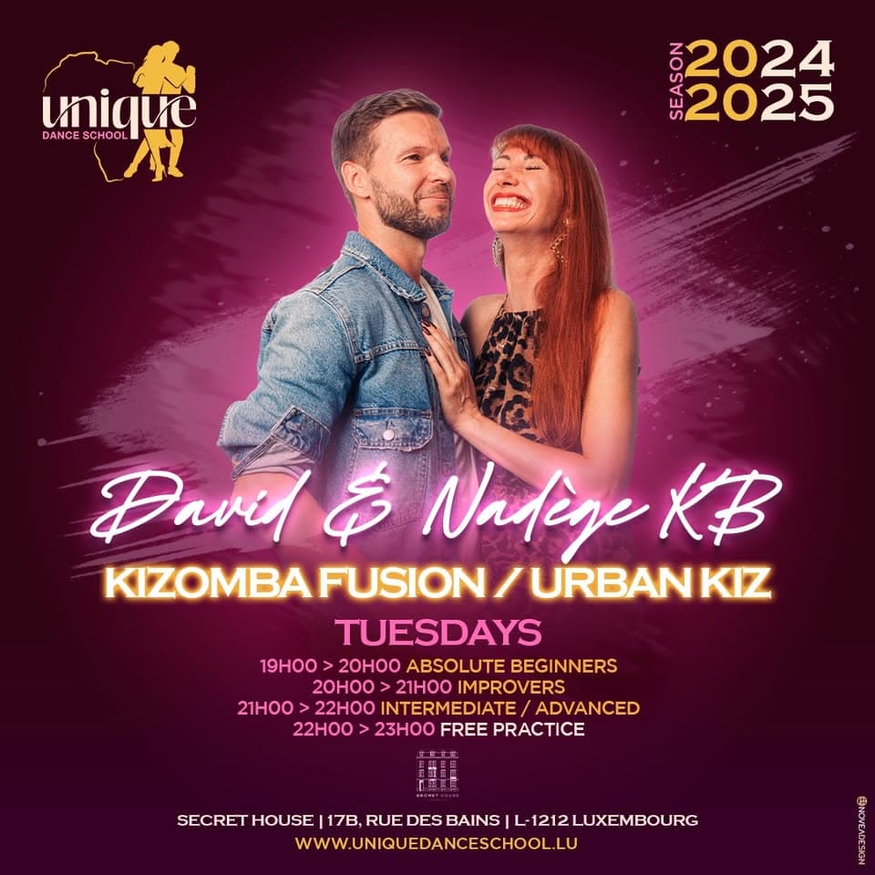 FREE TRIAL | New Kizomba/Urban Kiz Classes (All Levels) with David & Nadège KB