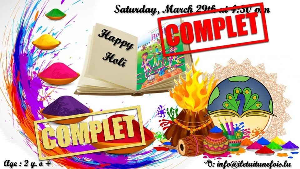 Let's celebrate the Festival of Colors for children (2 years and older).