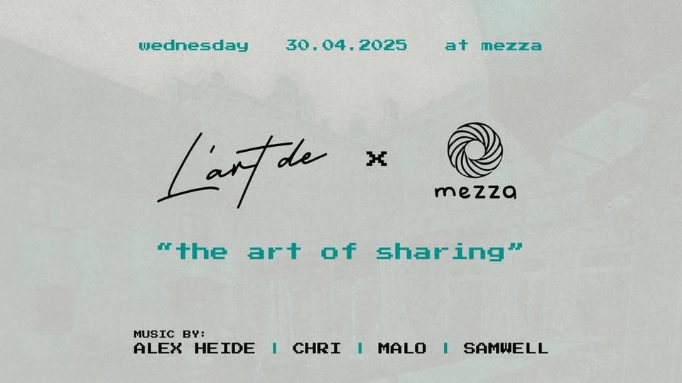 "The art of x mezza - \"the art of sharing\" [opening celebration]"