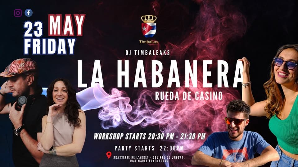 La Habanera The Social Party - Mélange de salsa cubaine et de bachata traditionnelle