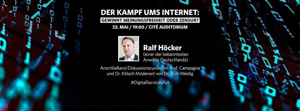 Lecture with high-profile speakers about the fight for freedom of speech
