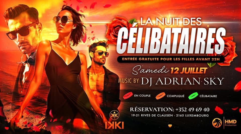 "THE SINGLES NIGHT ❖ SATURDAY 07/12 ❖ IKKI Luxembourg"