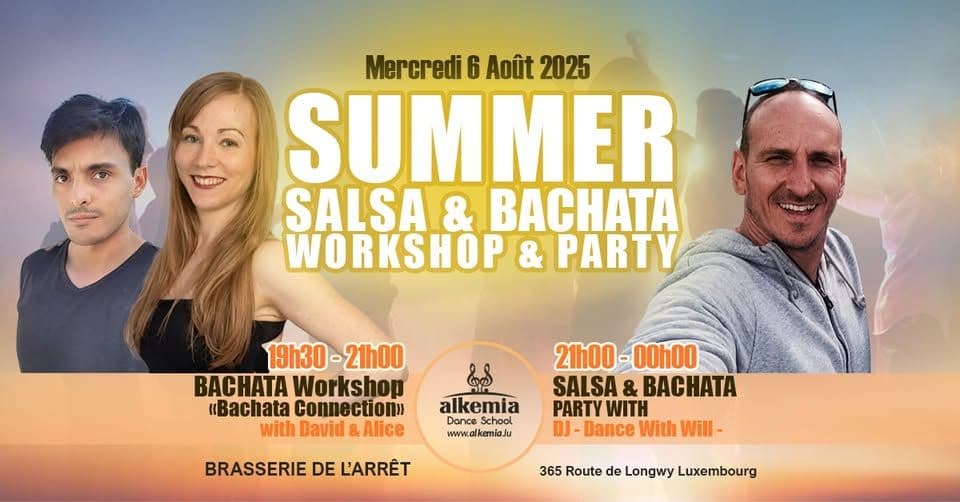 "Our Summer Salsa & Bachata Wednesdays: A different instructors' workshop each Wednesday."