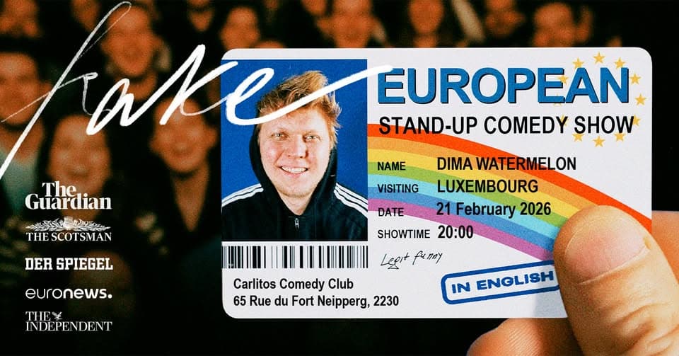 Dima Watermelon: European Imposter | Stand-Up Comedy in Luxembourg