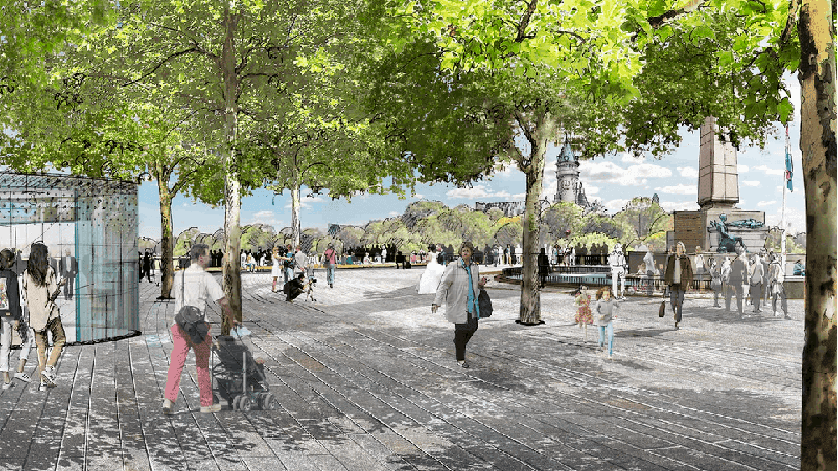 Place de la Constitution will be almost completely rebuilt