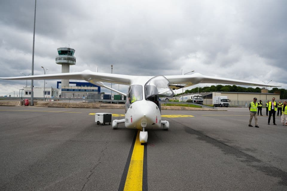 Electric plane landed in Luxembourg
