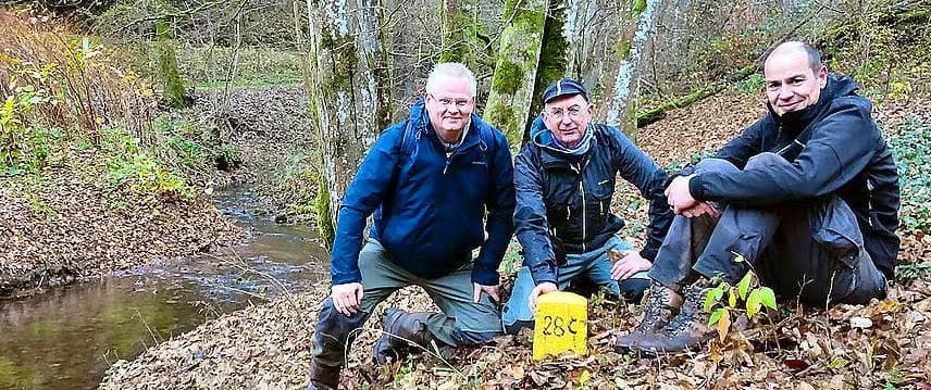 Trio of researchers look for old borderline stones in Luxembourg