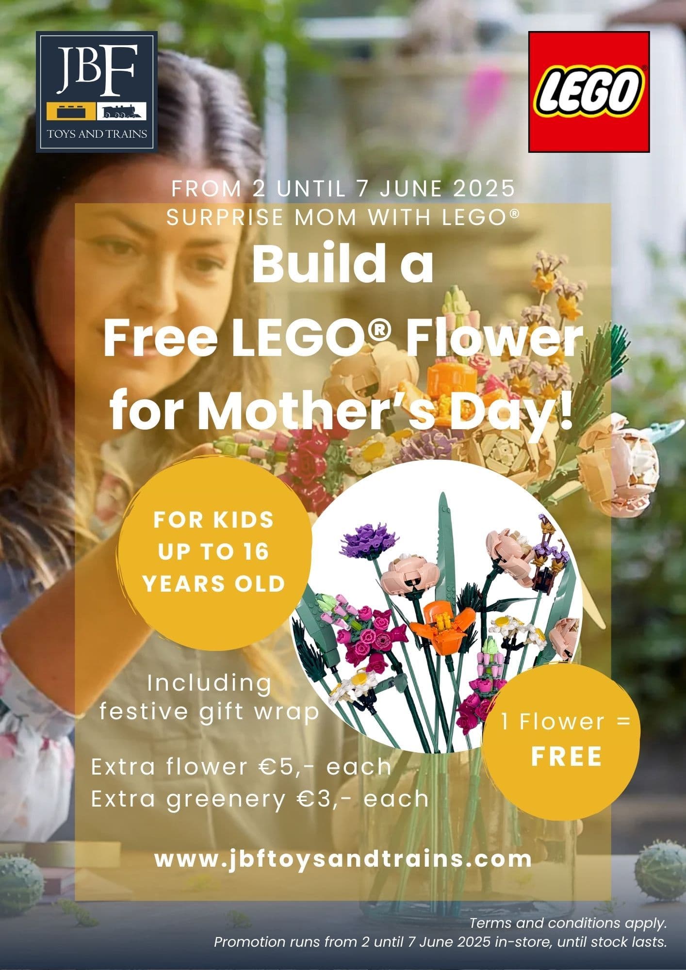 Build a Free LEGO® Flower for Mother’s Day – A Sweet  Gift from the Heart 