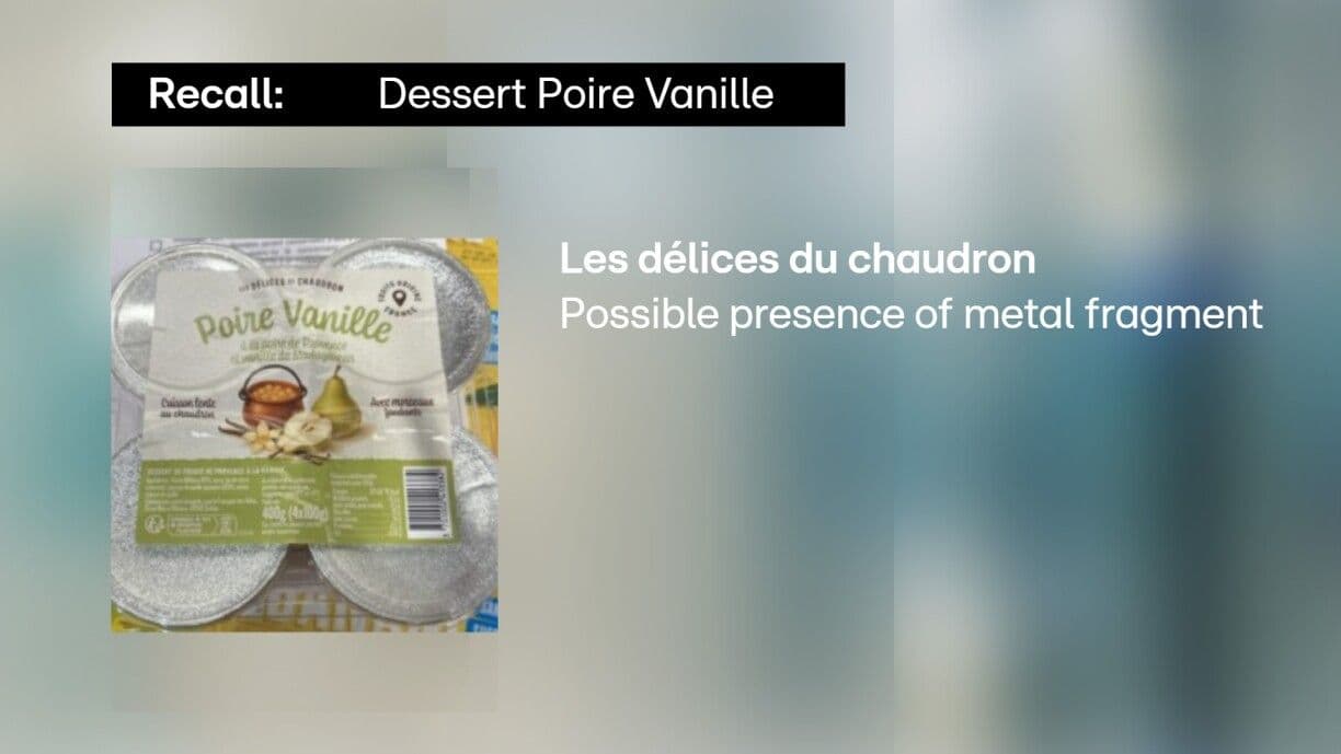 Urgent recall in Luxembourg