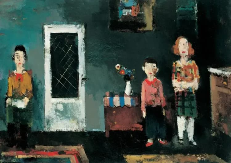 Intérieur avec trois personnages, Joseph Kutter
