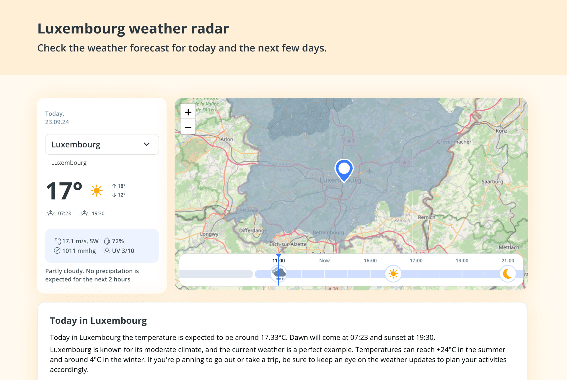 weather luxembourg