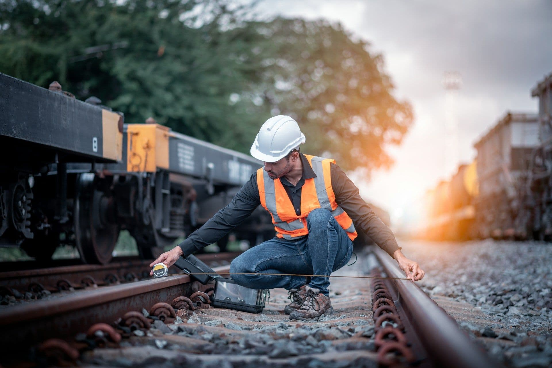 Railway workers in Luxembourg