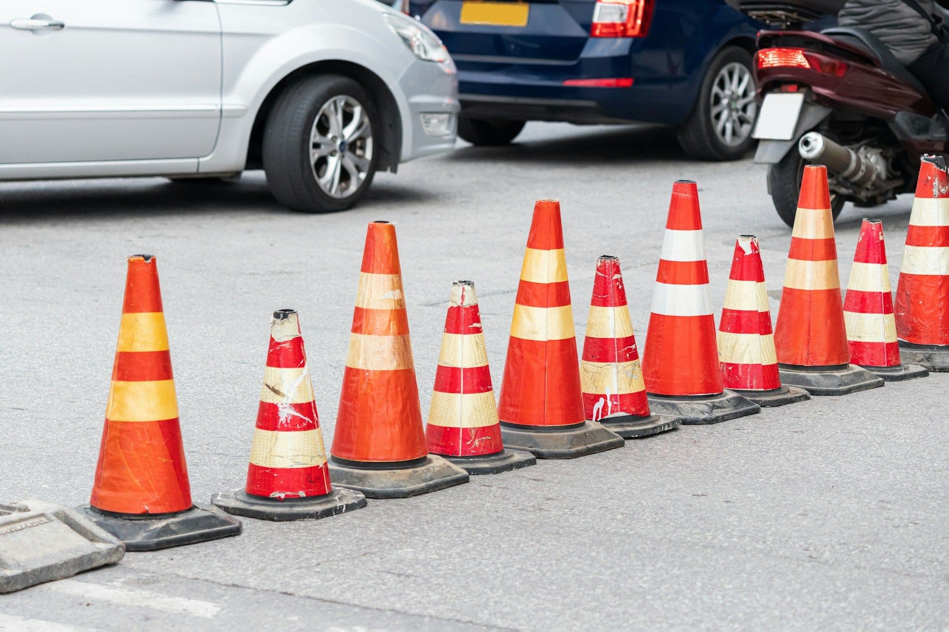 Road blocks in Luxembourg