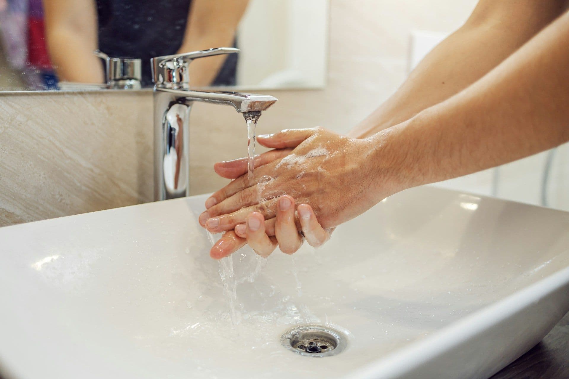 Washing hands in Luxembourg