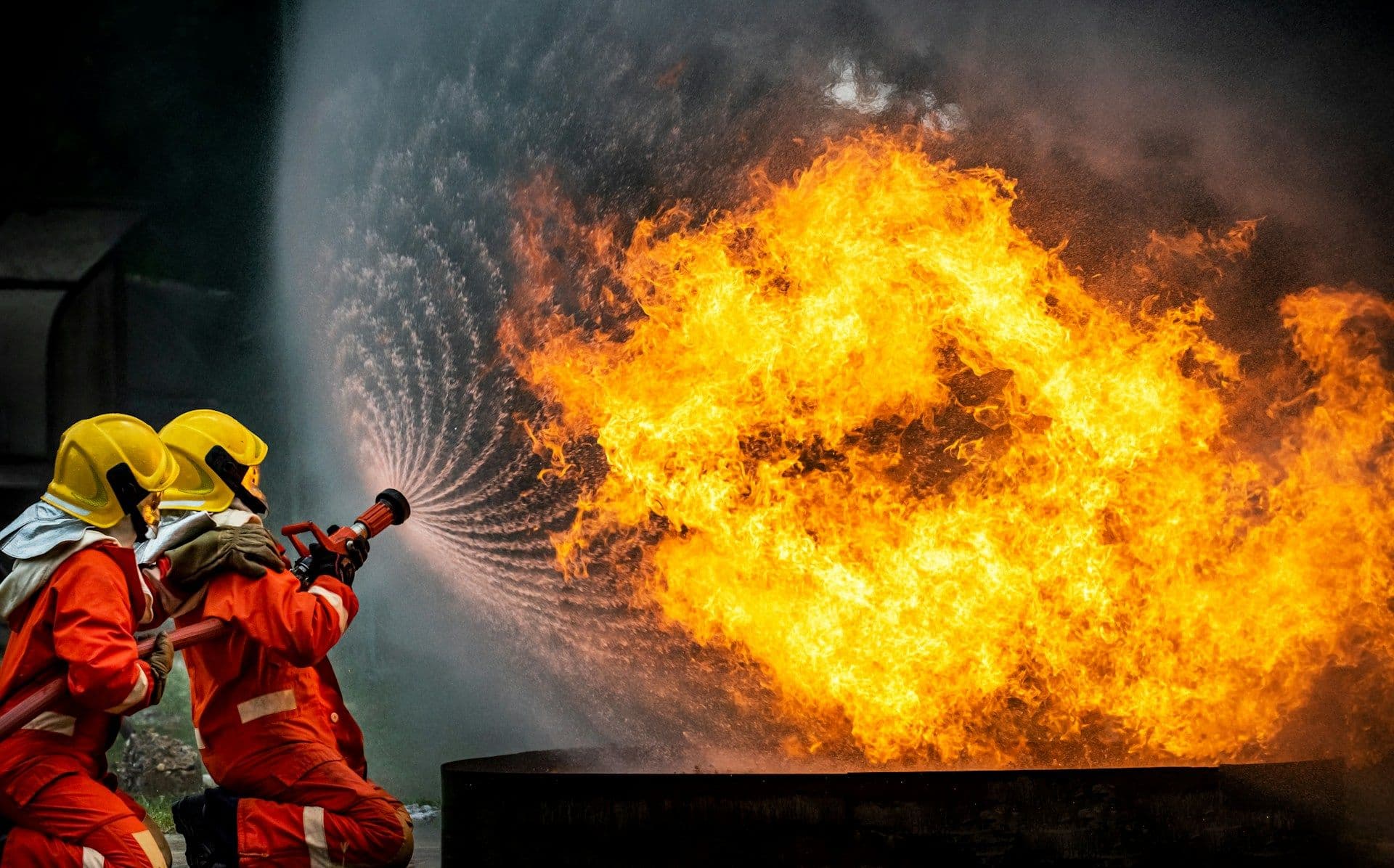 House on fire in Luxembourg