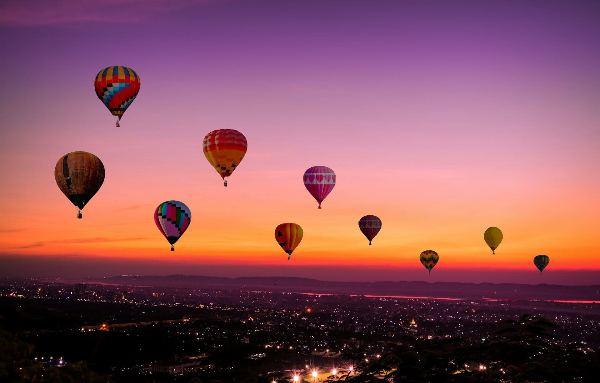 Hot air balloons in Luxembourg