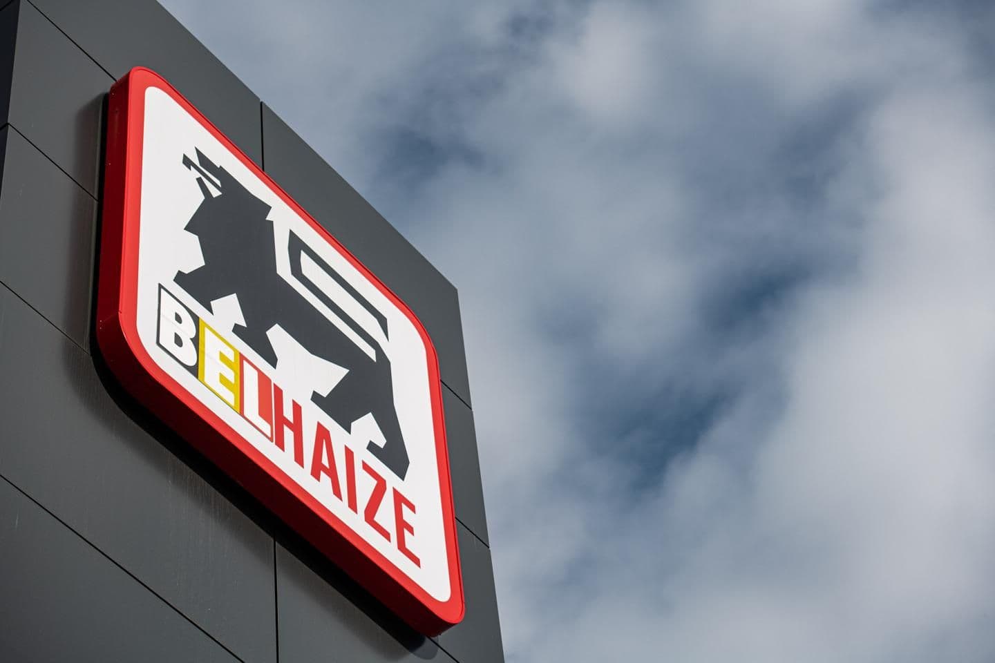 Delhaize-Logo in Belgien