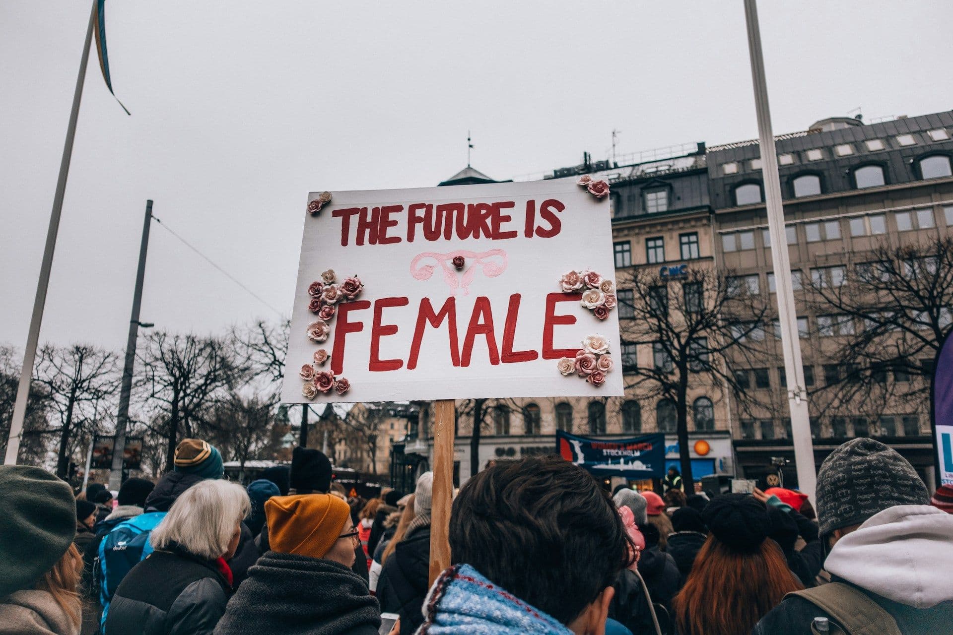 Feministic march in Luxembourg