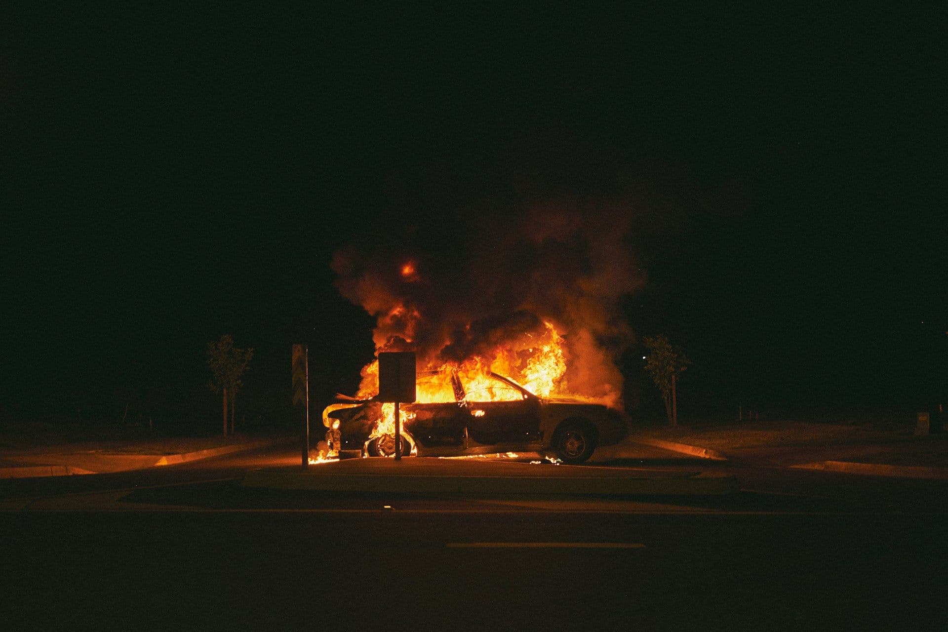 Car burned in Luxembourg