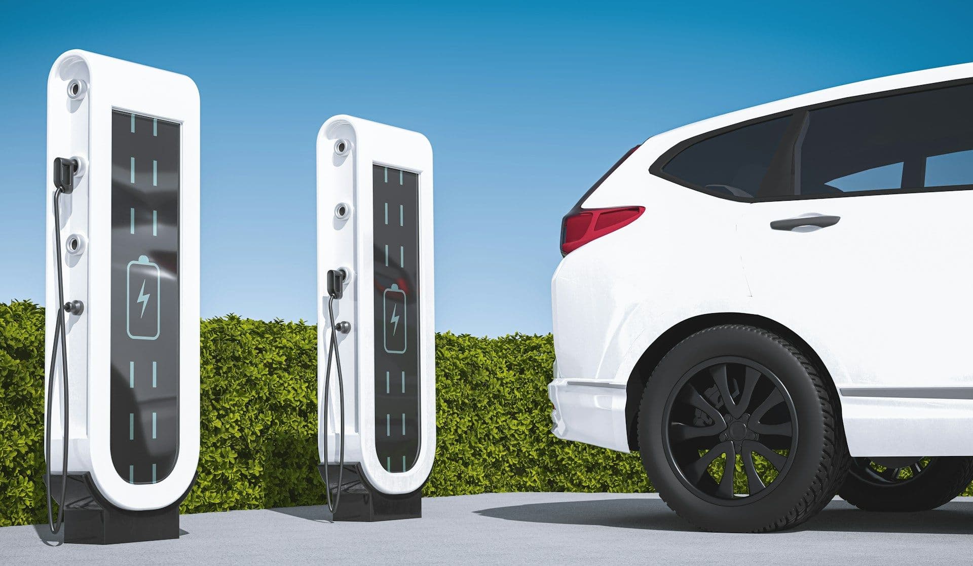 Electric car park in EU