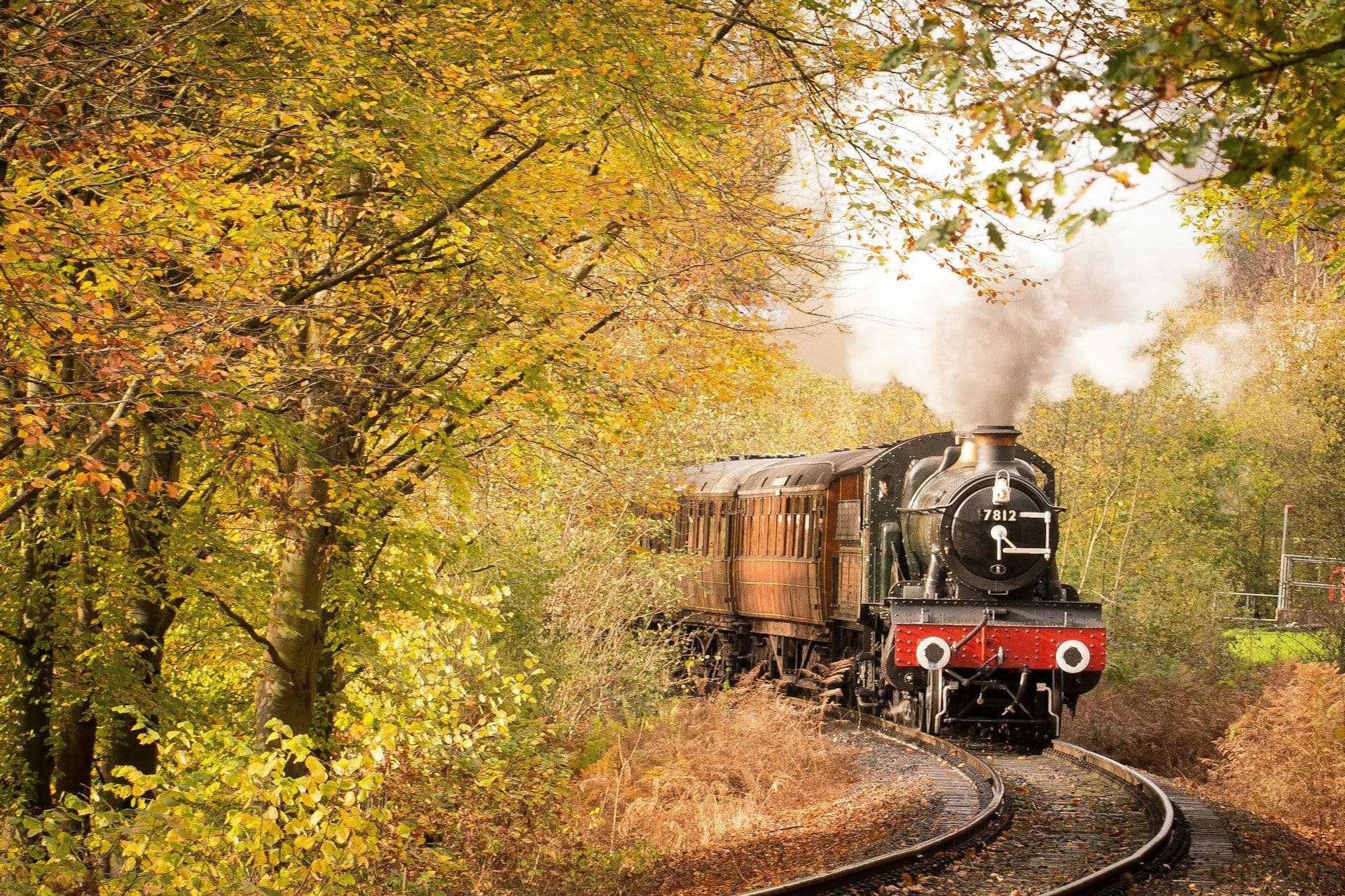 Steam train ride in Luxembourg