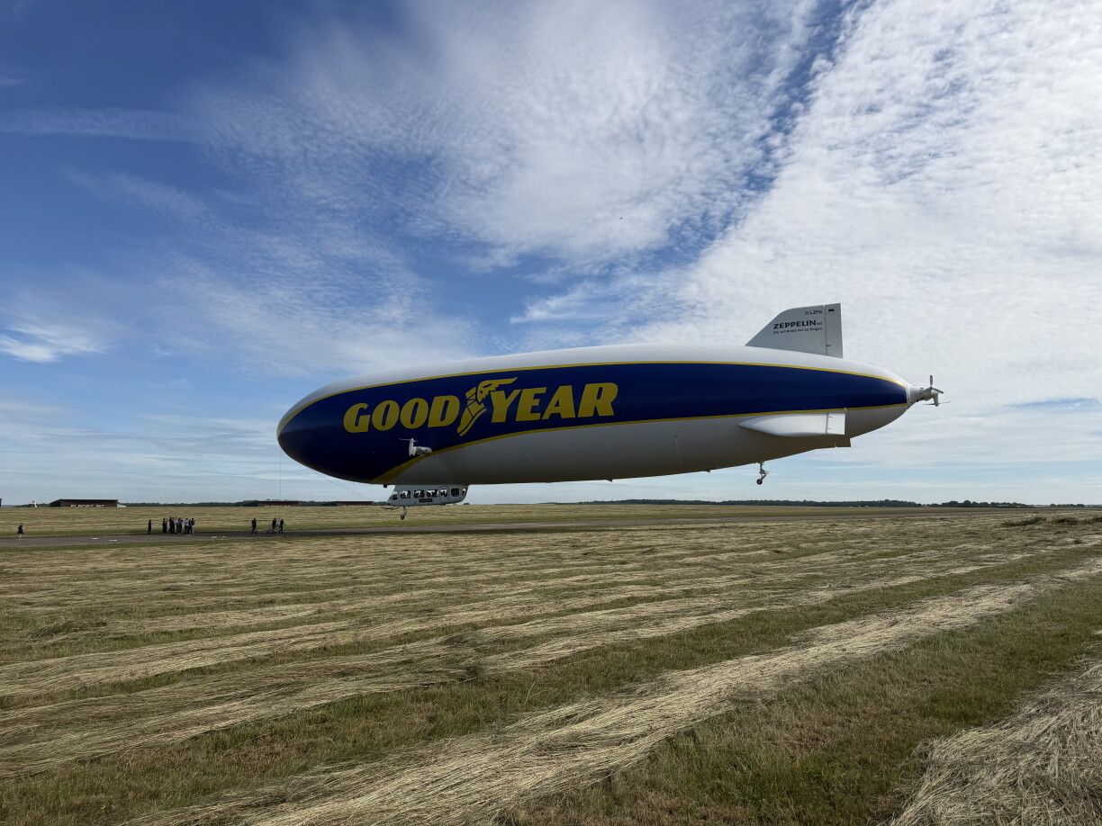 The Goodyear airship will fly over Luxembourg