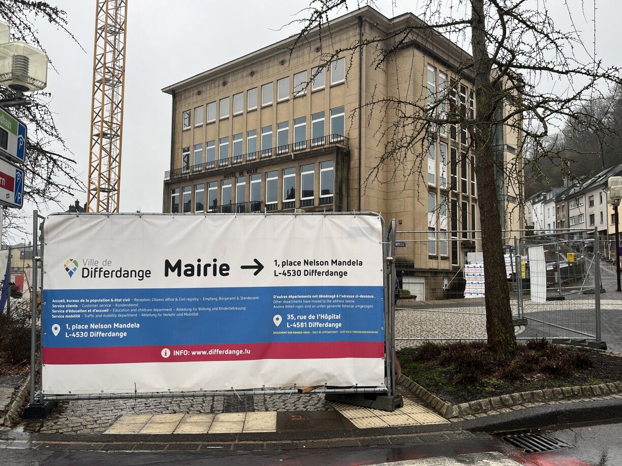 The town hall in Differdange will be completely demolished