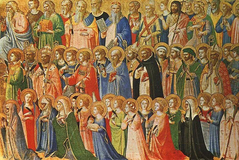 Предтечи Христовы со святыми и мучениками, 1423-1424 гг. Источник: Wikipedia