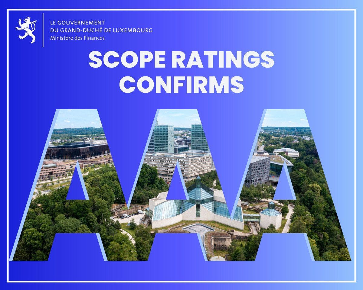 The Minister of Finance of Luxembourg comments on the "AAA" rating of Luxembourg