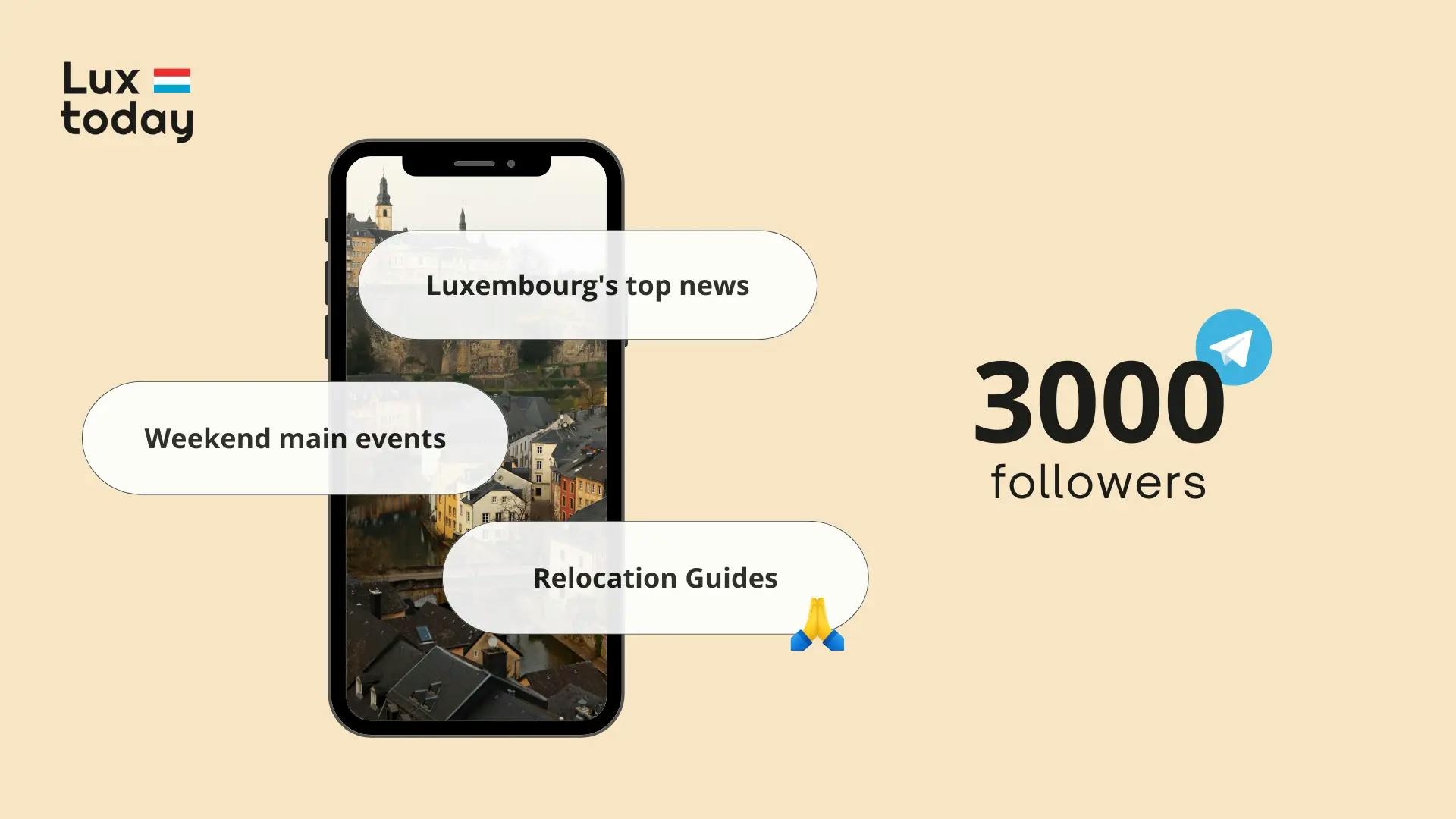 3000 followers in Telegram channel: Luxtoday company blog