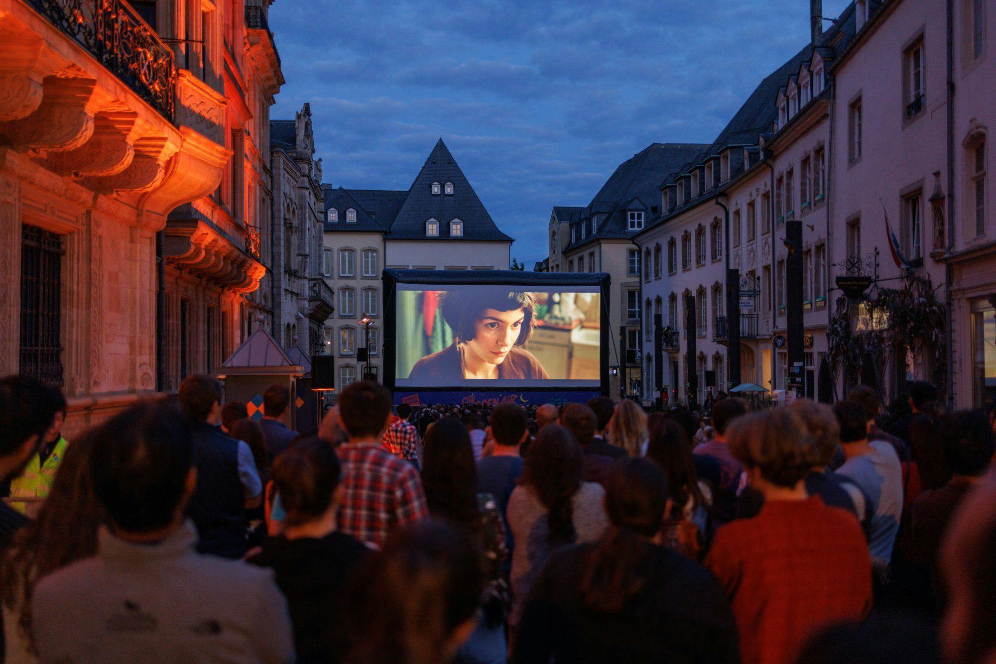 movie, audience, people, sky, city