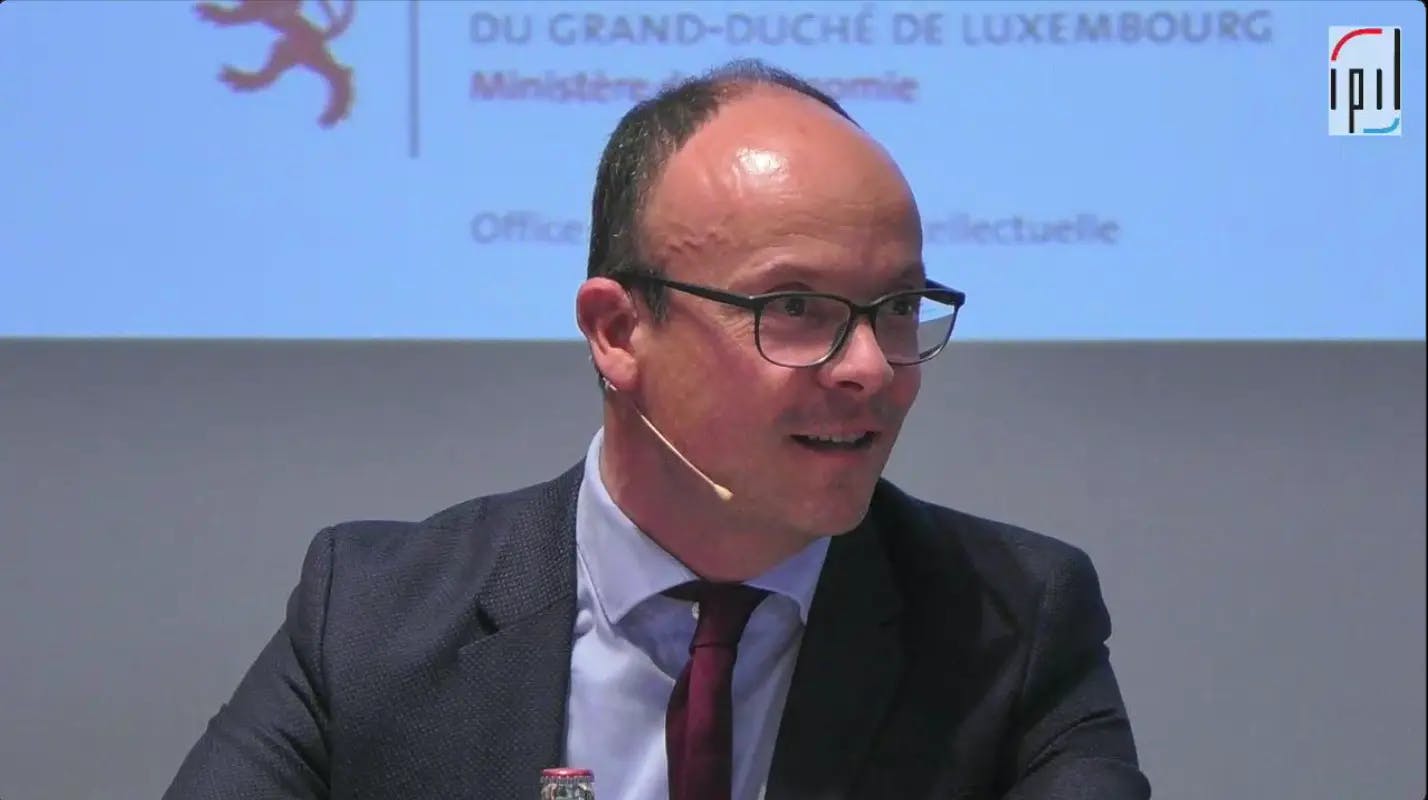 Yann Ménière, European Patent Office. A screenshot from the conference broadcast.