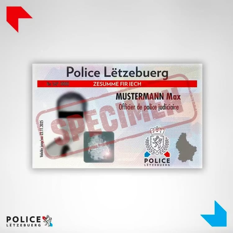 Polizeiuniform in Luxemburg