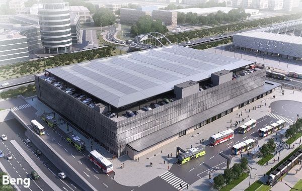 Рядом с Stade de Luxembourg началось строительство многоэтажного паркинга