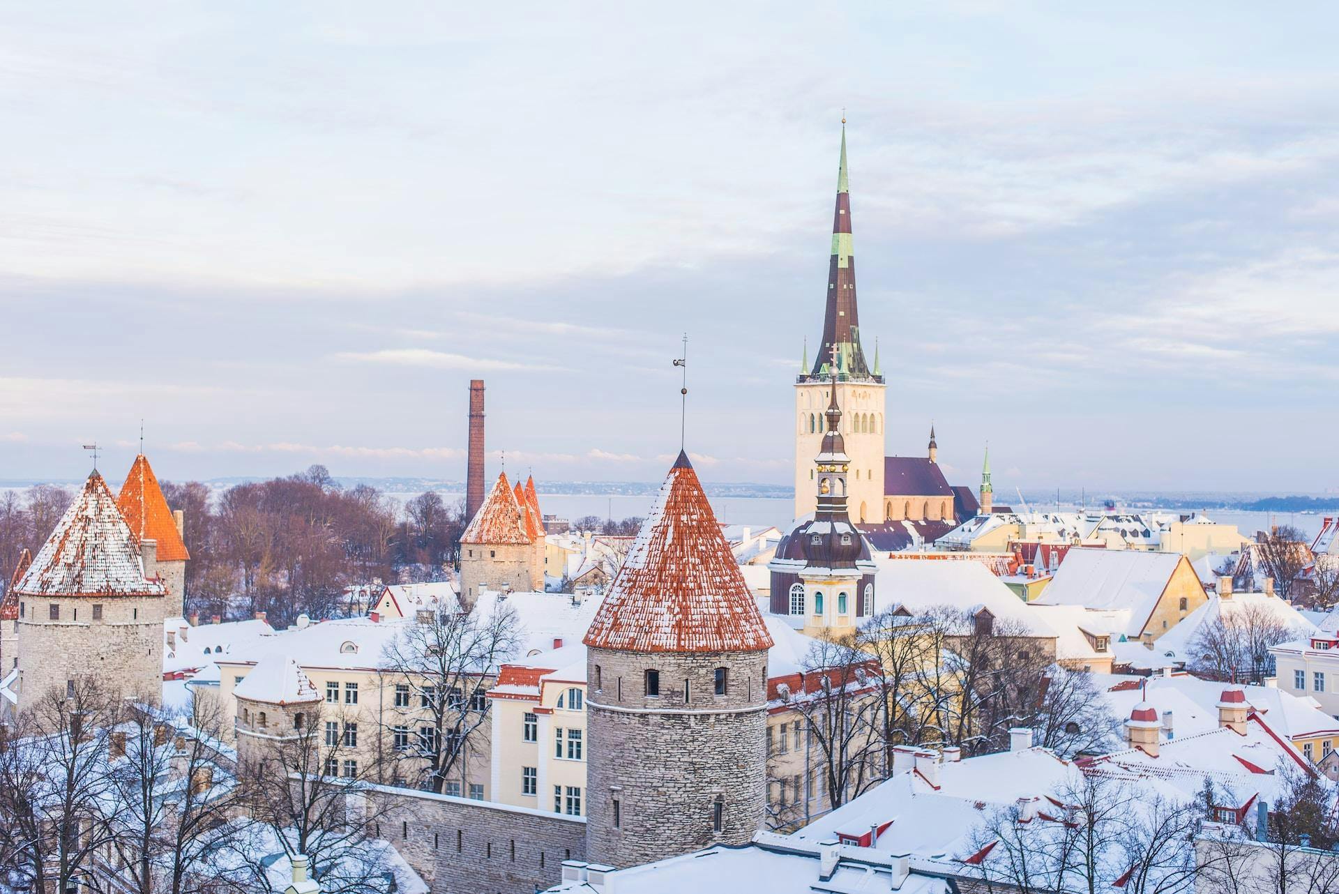 Tallinn during the winter