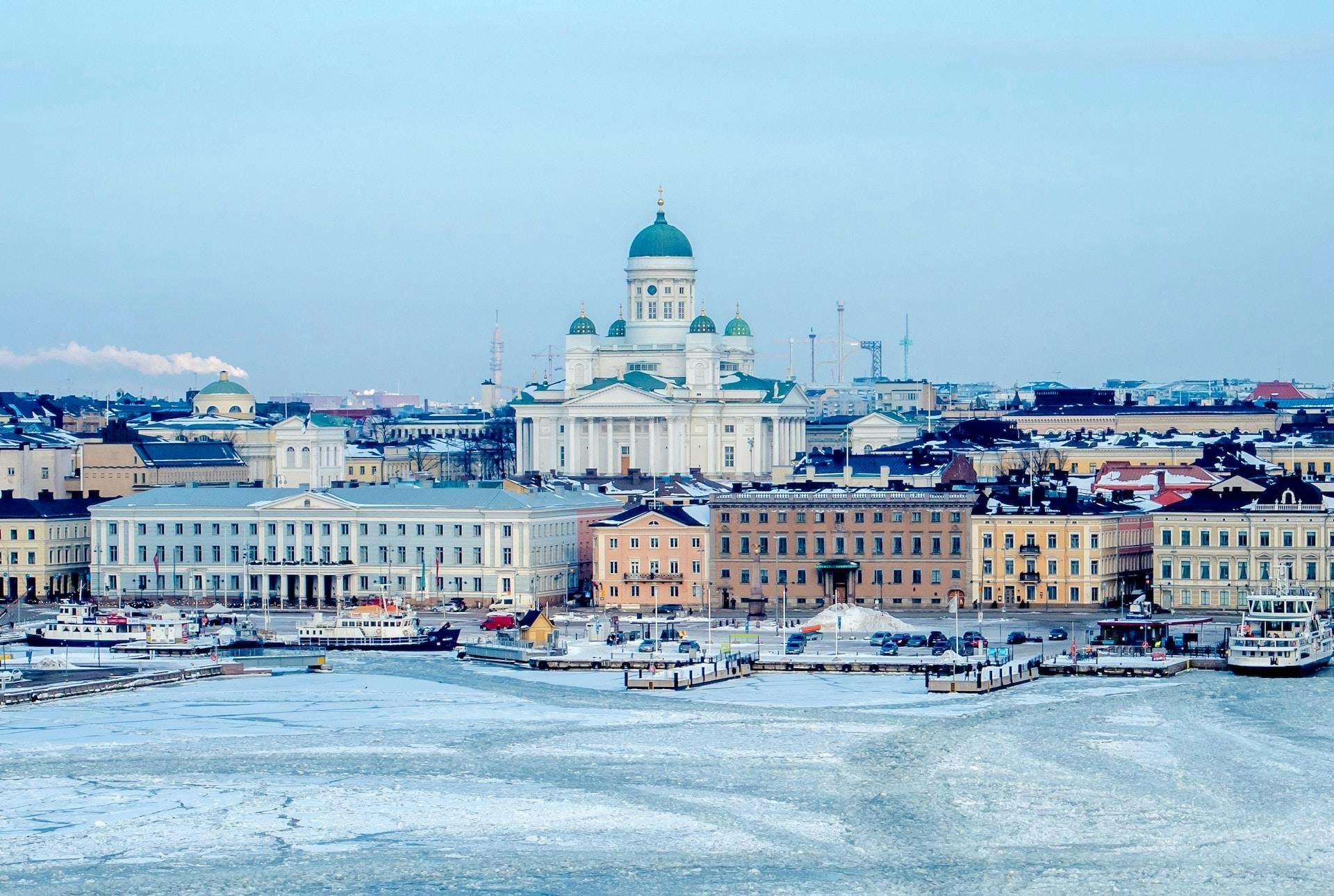 Helsinki in the winter, work in EU