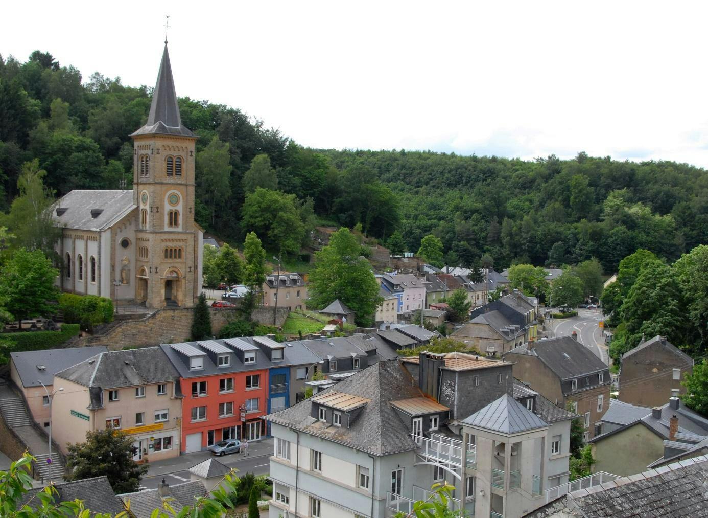 View of the Rollingergrund neighborhood from Rue des Dormans., source: Wikipedia